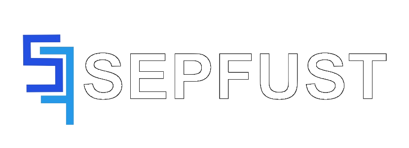 SEPFUST official white logo